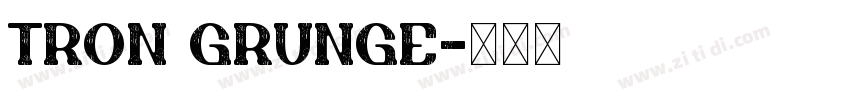 Tron Grunge字体转换 Tron Grunge字体转换